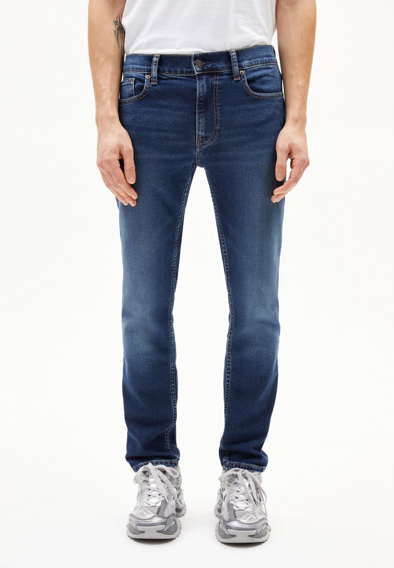 IAAN SLIM JEAN | coast by ARMEDANGELS, 82% Cotton, 14% Lyocell, 3% Elastomultiester, 1% Elastane