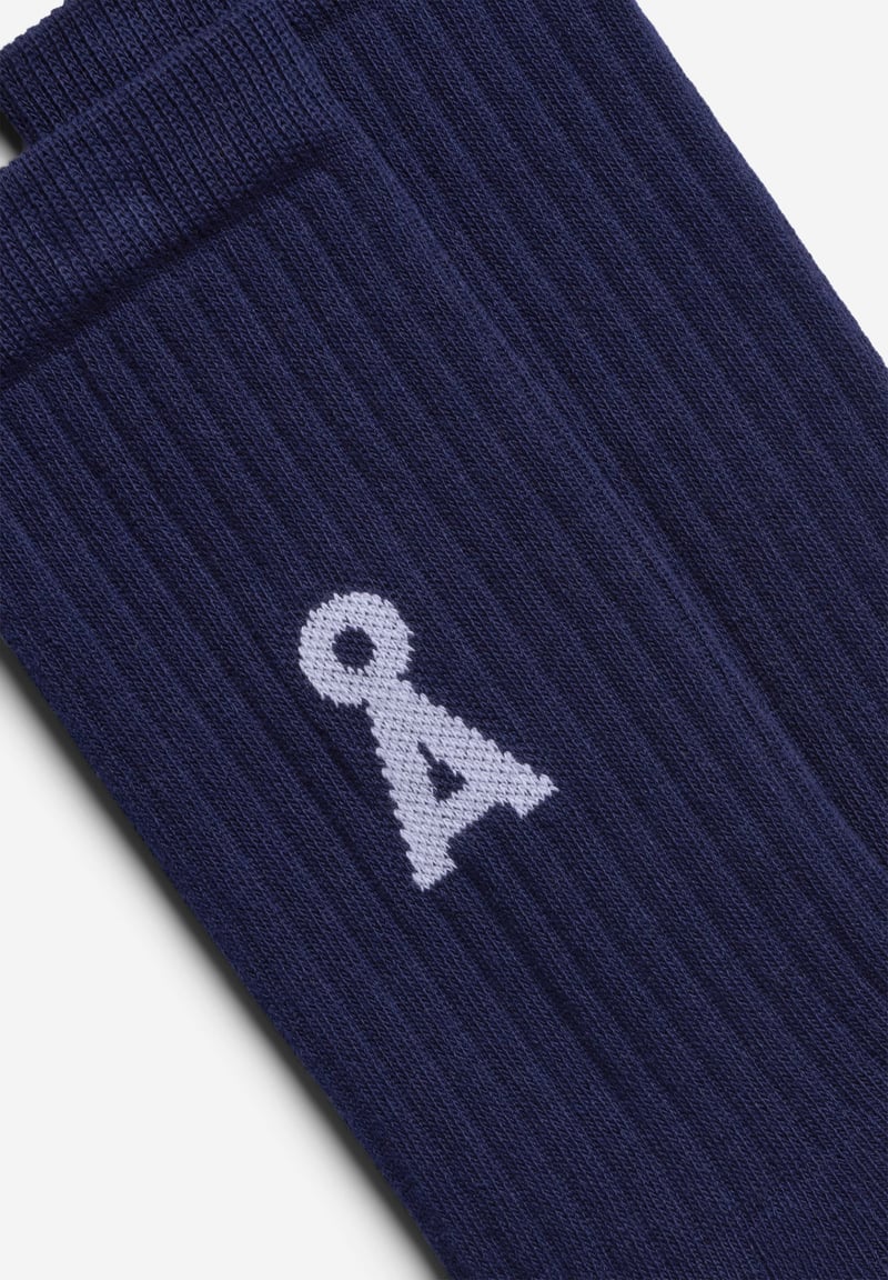 SAAMUS BOLD SOCKS | tinted navy by ARMEDANGELS, 78% Cotton, 20% Nylon, 2% Elastane