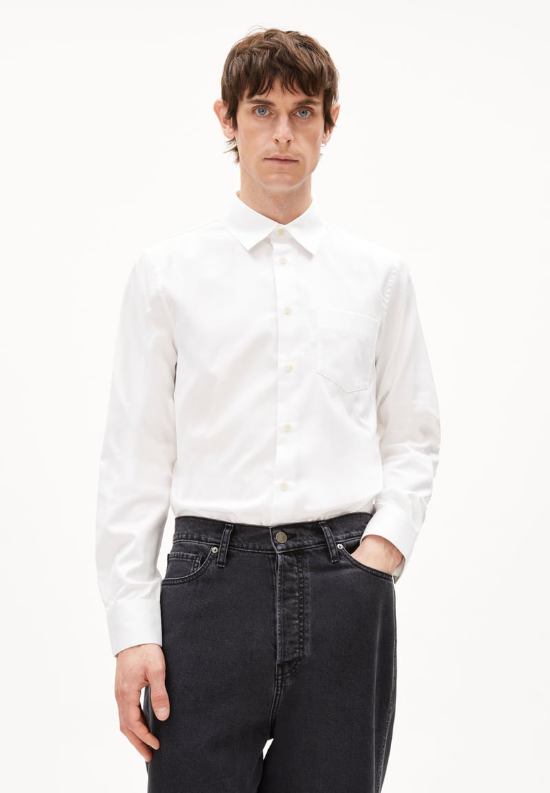 LAARS LONGSLEEVE SHIRT | white by ARMEDANGELS, 100% Cotton