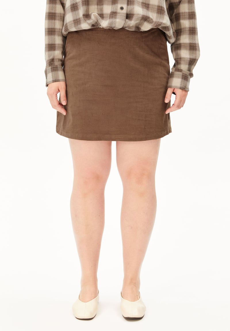 CORD MINI SKIRT | amberwood by ARMEDANGELS, 98% Cotton, 2% Elastane