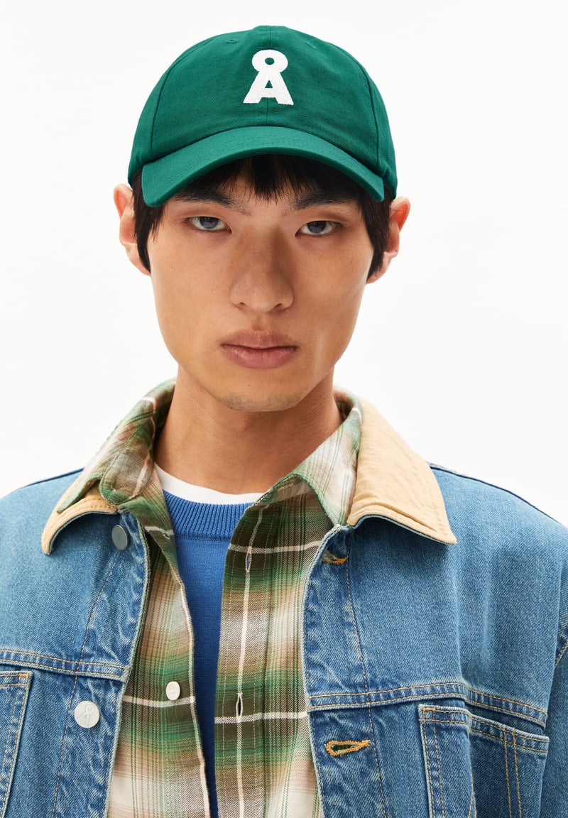 ICONIC Å YENAAS CAP | emerald green by ARMEDANGELS, 100% Cotton