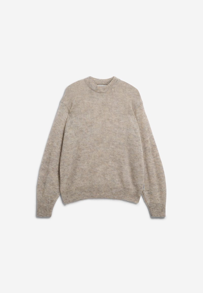 MOHAIR BLEND KNIT SWEATER | honey melange by ARMEDANGELS
