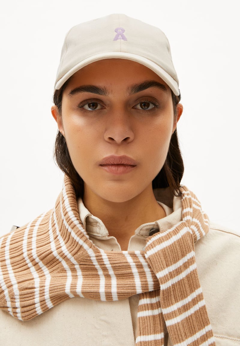 YENAAS BOLD CAP | oatmilk-lavender light by ARMEDANGELS, 100% Cotton