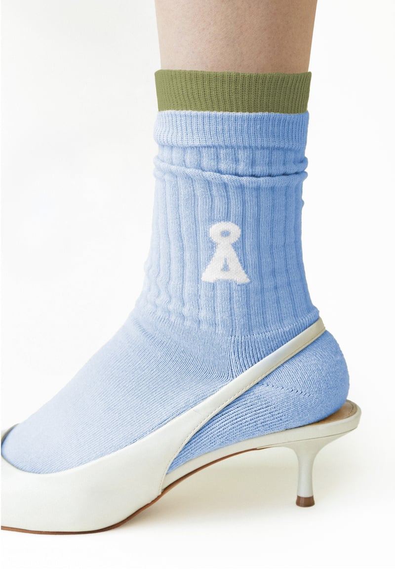SAAMUS BOLD SOCKS | blue glow by ARMEDANGELS, 78% Cotton, 20% Nylon, 2% Elastane