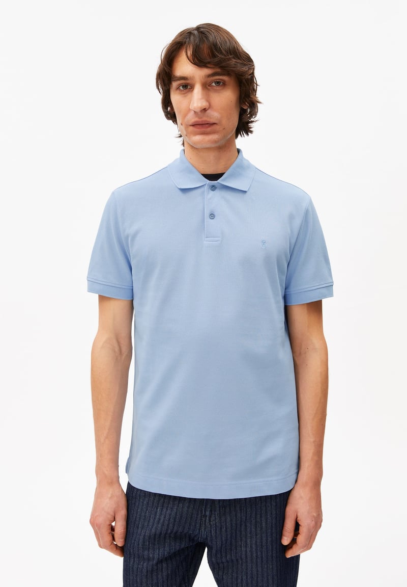 MAARIO POLOSHIRT | wedgwood by ARMEDANGELS, 100% Cotton