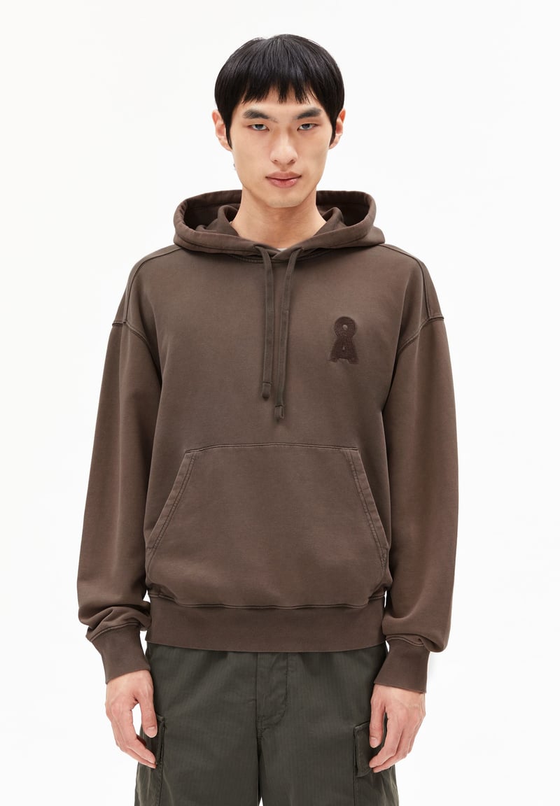 ICONIC Å KIRAAN GMT DYE HOODIE | tree shade washed by ARMEDANGELS, 100% Cotton