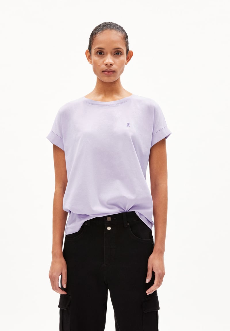 IDAARA T-SHIRT | lavender light by ARMEDANGELS, 100% Cotton