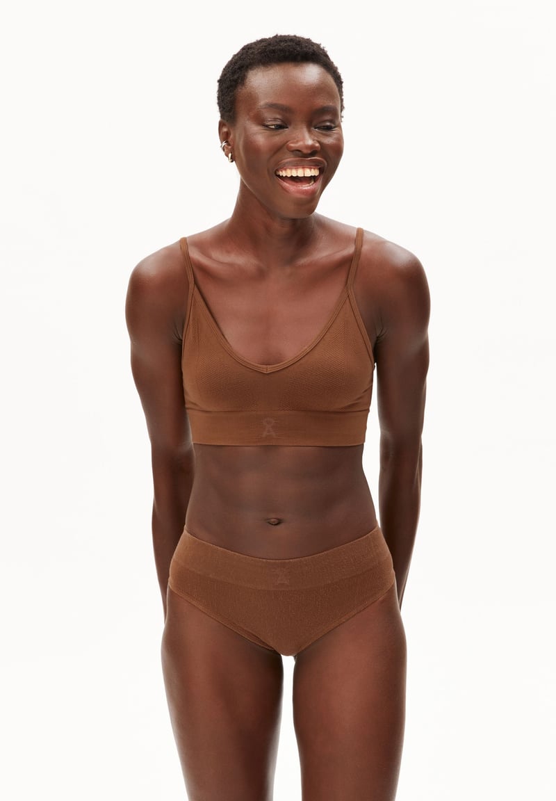 BRALAA SEAMAALA BRALETTE | umber oak by ARMEDANGELS, 95% Lyocell, 5% Elastane