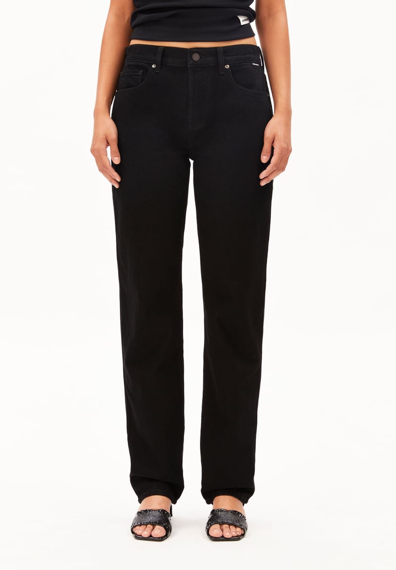 AAVELINE MID WAIST STRAIGHT JEAN | bondone by ARMEDANGELS, 100% Cotton