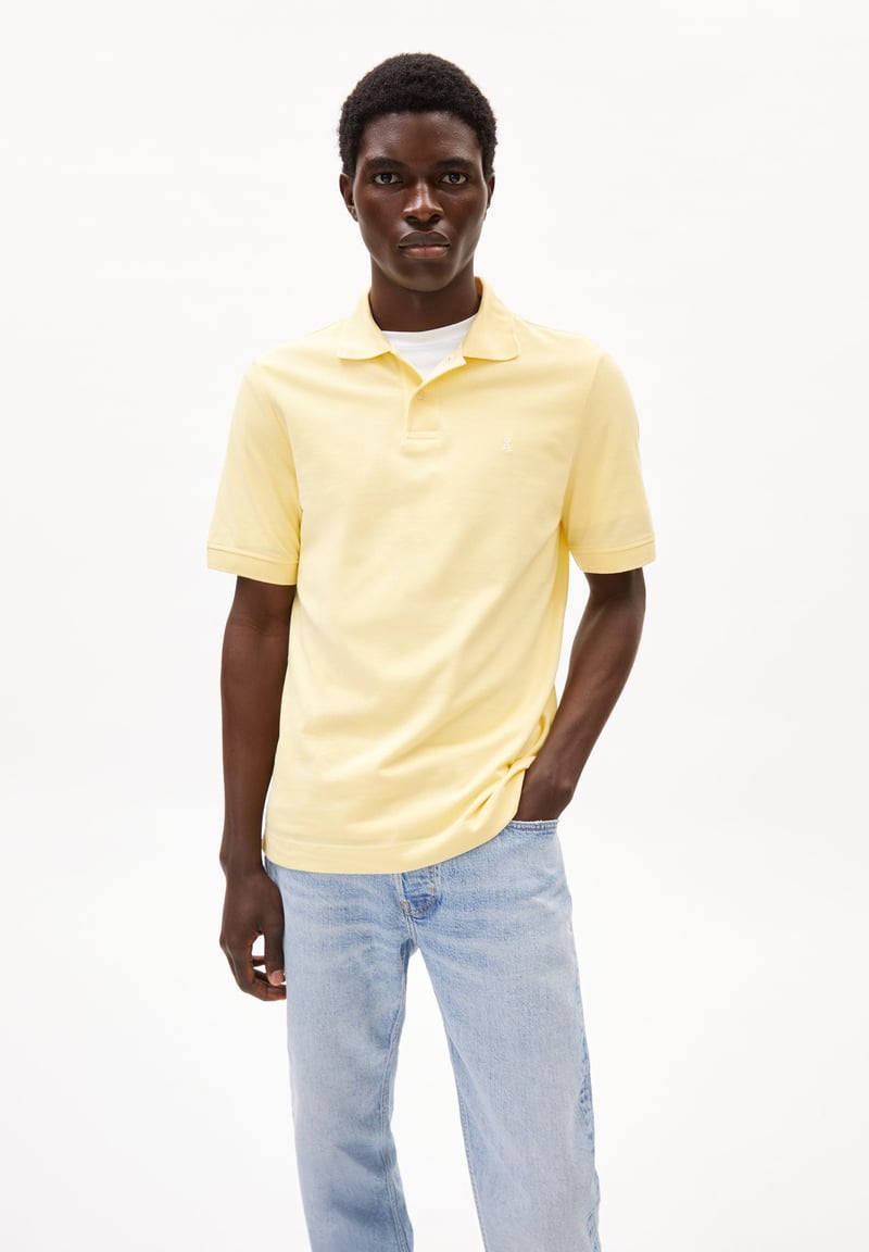 MAARIO POLOSHIRT | early yellow by ARMEDANGELS, 100% Cotton