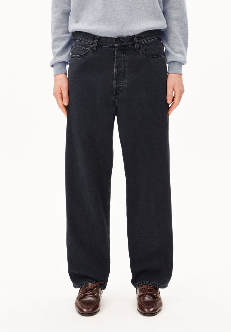 JAAMEO BAGGY JEAN | ebony black by ARMEDANGELS, 100% Cotton