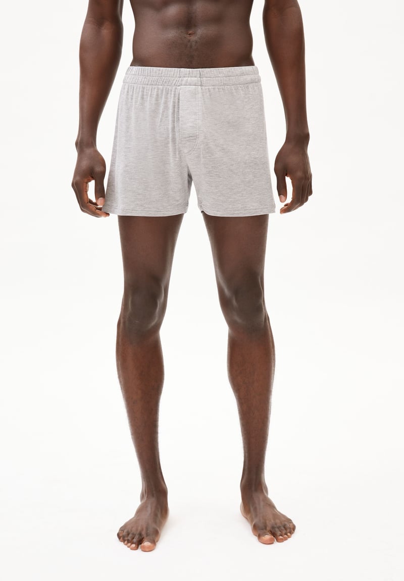 AASKER BOXER SHORTS | grey melange by ARMEDANGELS, 95% Modal, 5% Elastane