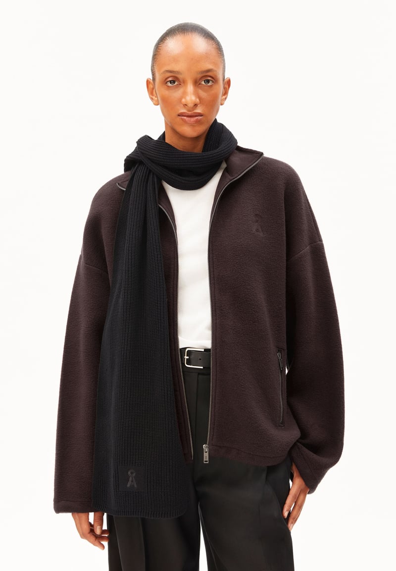 ICONIC Å CLAASAS COTTON SCARF | black by ARMEDANGELS, 100% Cotton