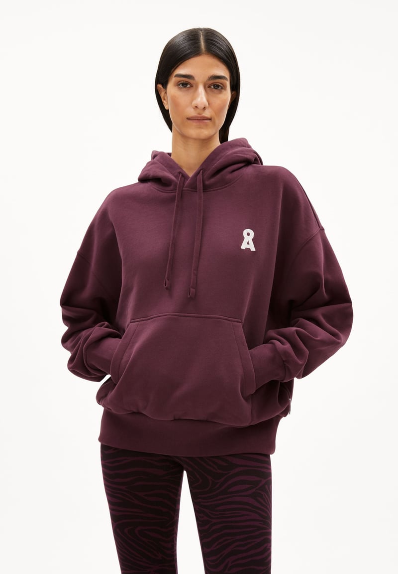 ICONIC Å FRANCISARAA HOODIE | dark cranberry by ARMEDANGELS, 100% Cotton