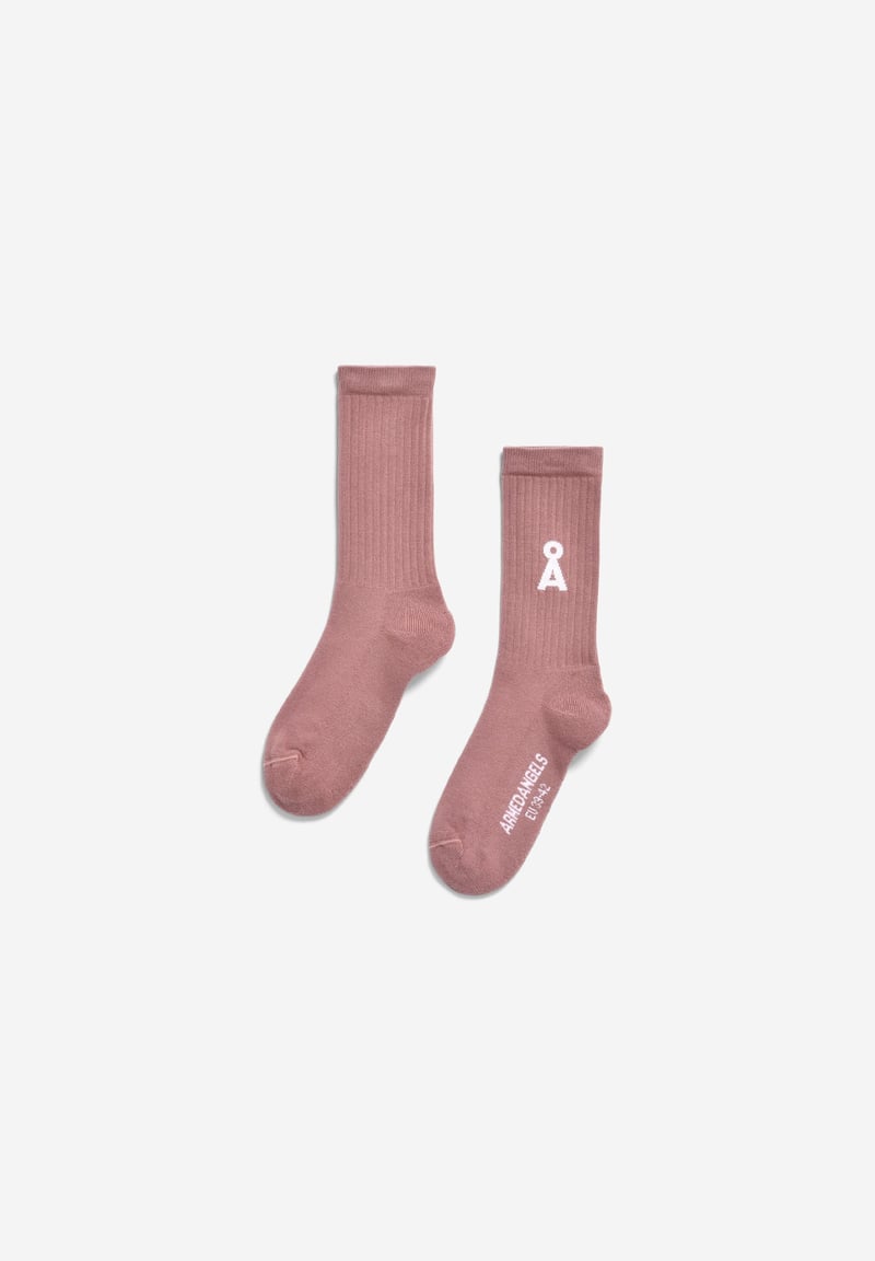 SAAMUS SHORT SOCKS | light berry by ARMEDANGELS, 78% Cotton, 20% Nylon, 2% Elastane