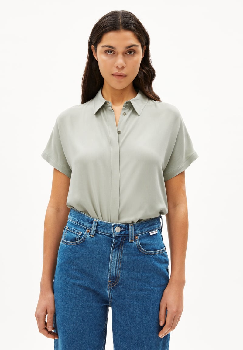 LARISAANA BLOUSE| seagreen by ARMEDANGELS, 100% Viscose