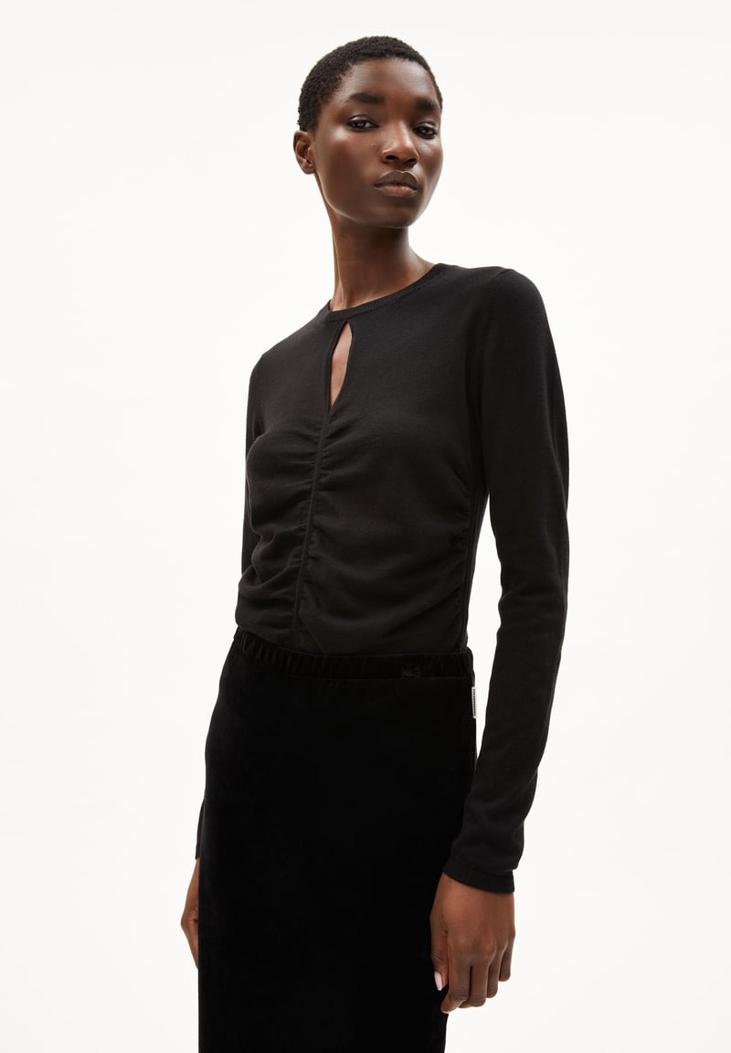LALEAA FESTIVE| black by ARMEDANGELS, 50% Cotton, 50% Lyocell