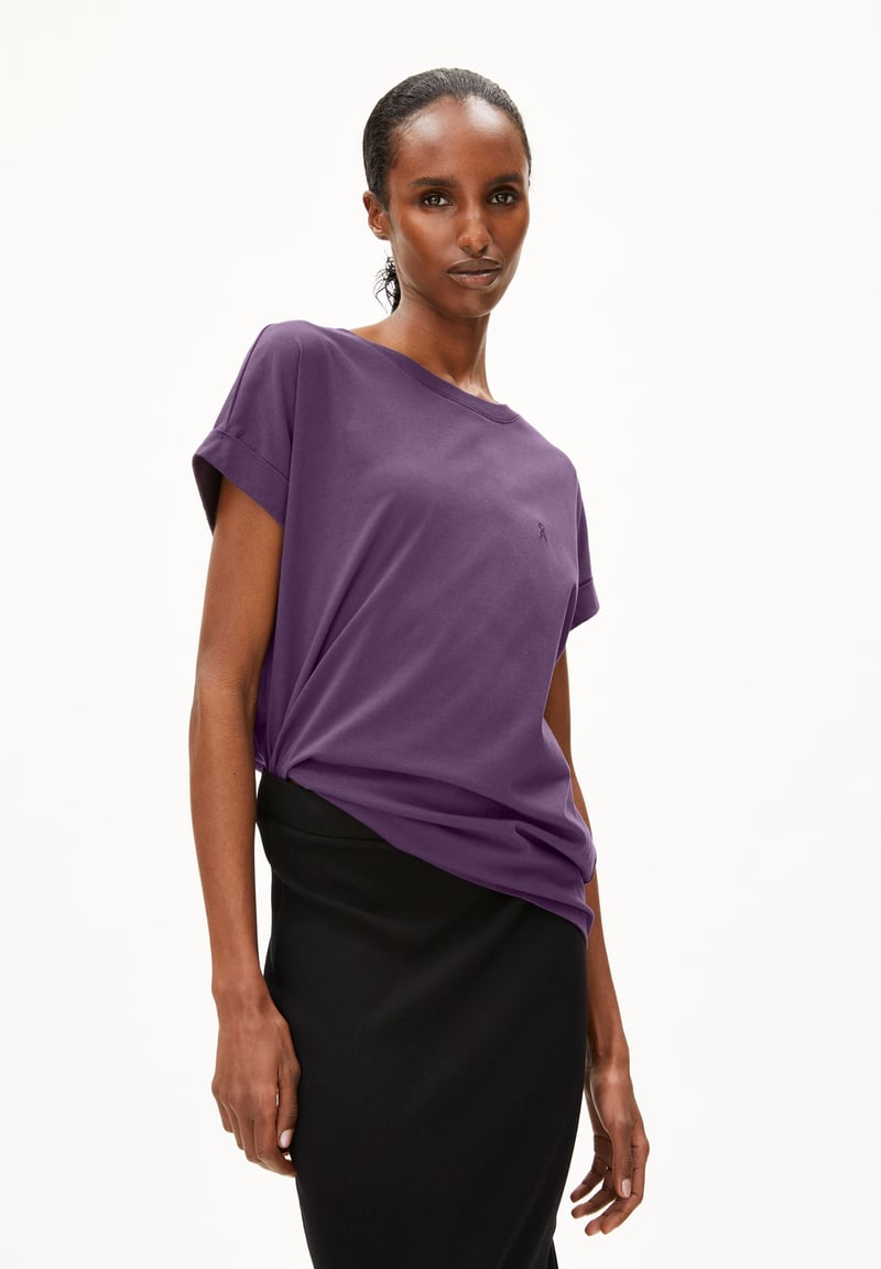 IDAARA T-SHIRT | vivid violet by ARMEDANGELS, 100% Cotton