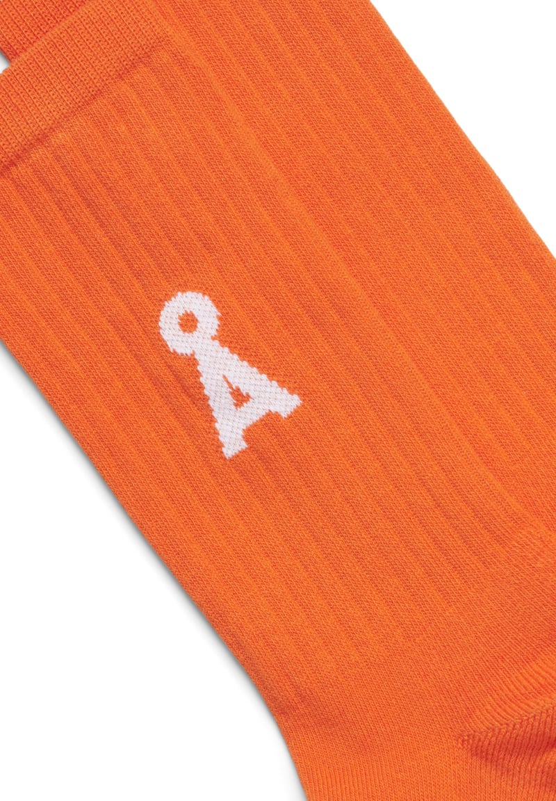 SAAMUS SHORT SOCKS | sunset orange by ARMEDANGELS, 78% Cotton, 20% Nylon, 2% Elastane