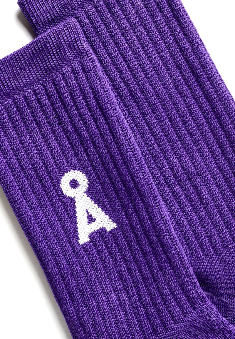 SAAMUS SHORT SOCKS | indigo lilac by ARMEDANGELS, 78% Cotton, 20% Nylon, 2% Elastane