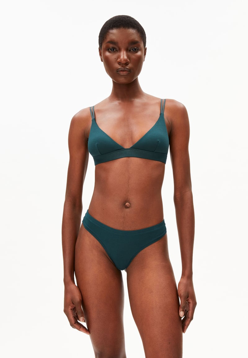 OSILAA BRALETTE | teal stone by ARMEDANGELS, 95% Modal, 5% Elastane