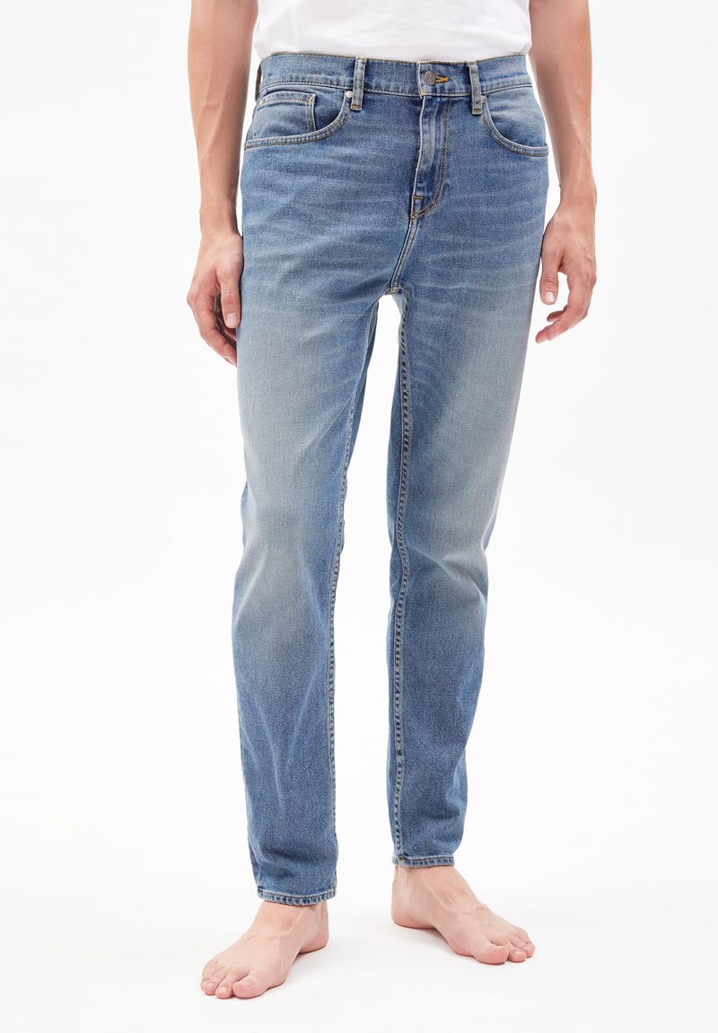 AARJO TARPA| smoke blue by ARMEDANGELS, 99% Cotton, 1% Elastane