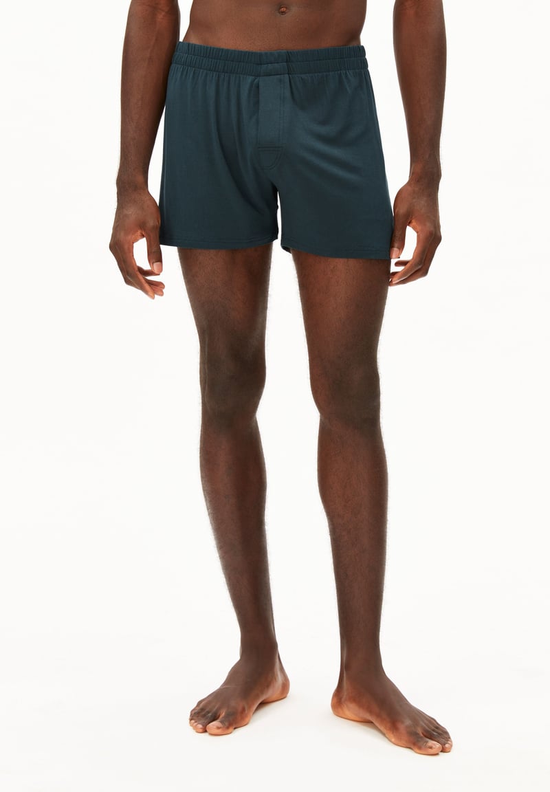 AASKER BOXER SHORTS | teal stone by ARMEDANGELS, 95% Modal, 5% Elastane