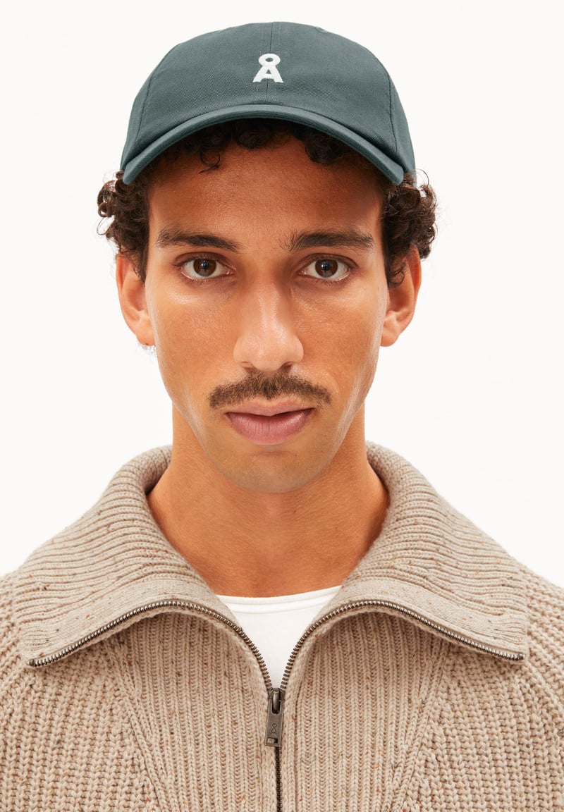 YENAAS BOLD CAP | space steel by ARMEDANGELS, 100% Cotton