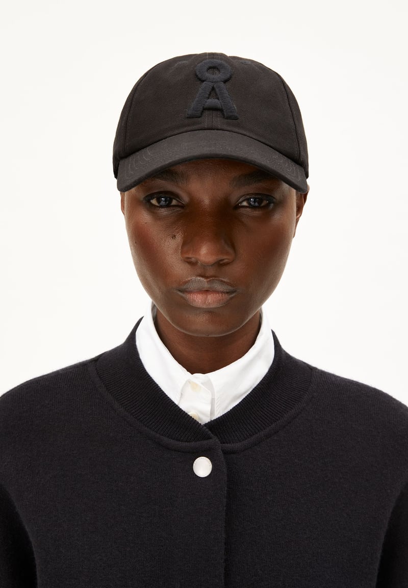 YENAAS LOGAA CAP | black-black by ARMEDANGELS, 100% Cotton