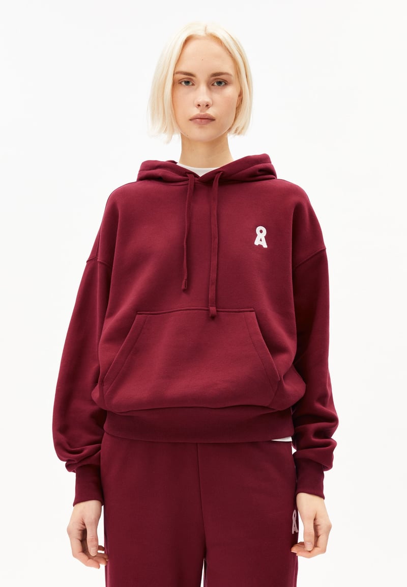 ICONIC Å FRANCISARAA HOODIE | velvet red by ARMEDANGELS, 100% Cotton