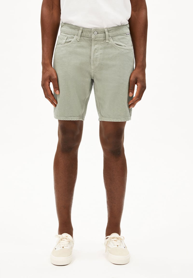 AARVO DENIM SHORT| seagreen by ARMEDANGELS, 100% Cotton