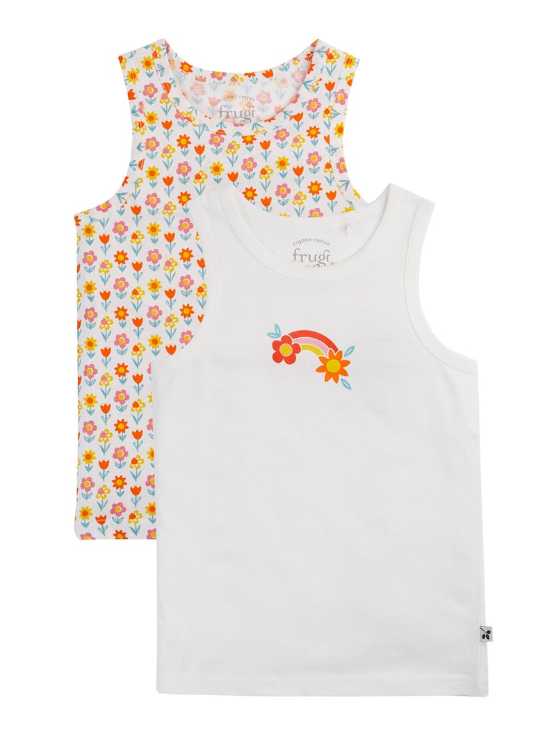 Varlie Vest 2 Pack by Frugi, 100% Cotton
