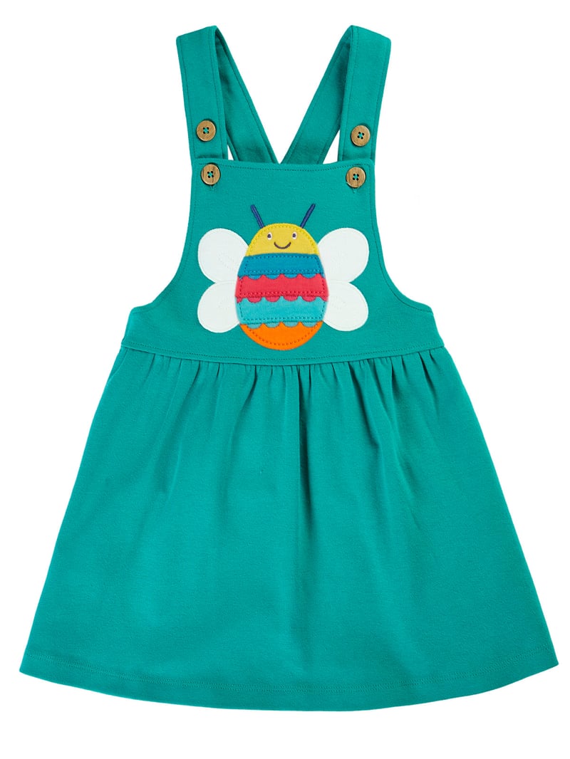 Enya Pinafore Dress by Frugi, 100% Cotton