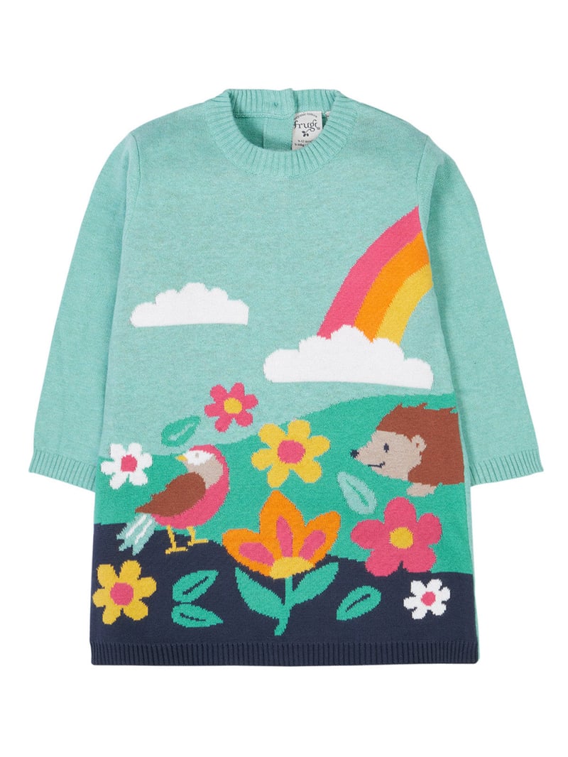 Ava Knitted Dress by Frugi, 100% Cotton