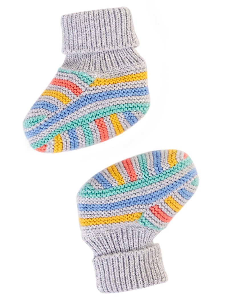 Briar Knitted Booties by Frugi, 100% Cotton