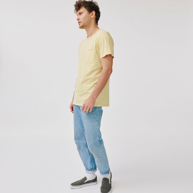 Raw Pocket Crew by Groceries Apparel, 100% Cotton