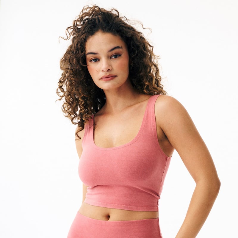 Fitted Crop Top by Groceries Apparel, 92% Cotton, 8% Elastane