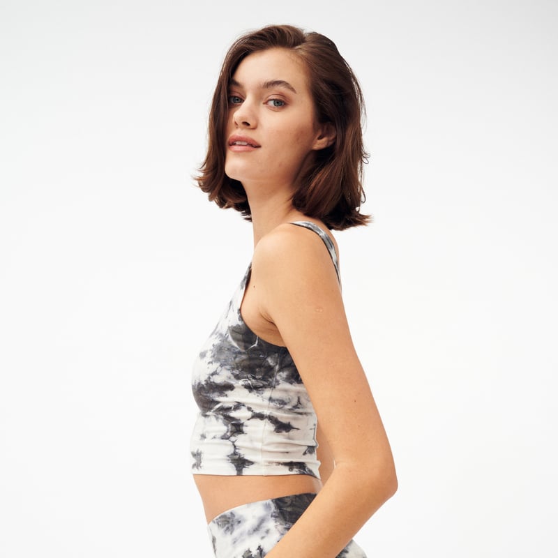Fitted Crop Top by Groceries Apparel, 92% Cotton, 8% Elastane