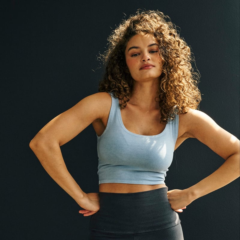 Fitted Crop Top by Groceries Apparel, 92% Cotton, 8% Elastane