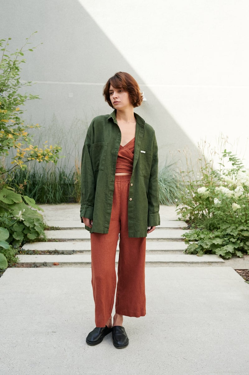 Vika Linen Shirt by LinenFox, 100% Linen