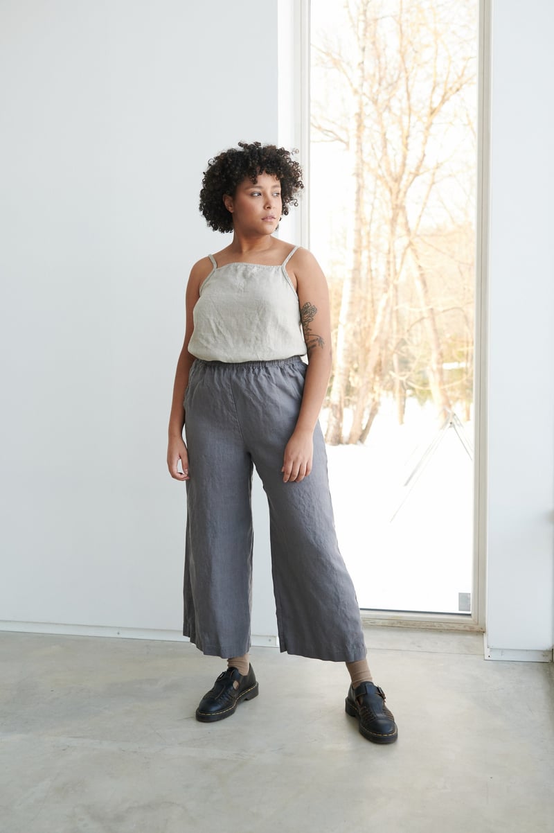Stella Linen Top by LinenFox, 100% Linen