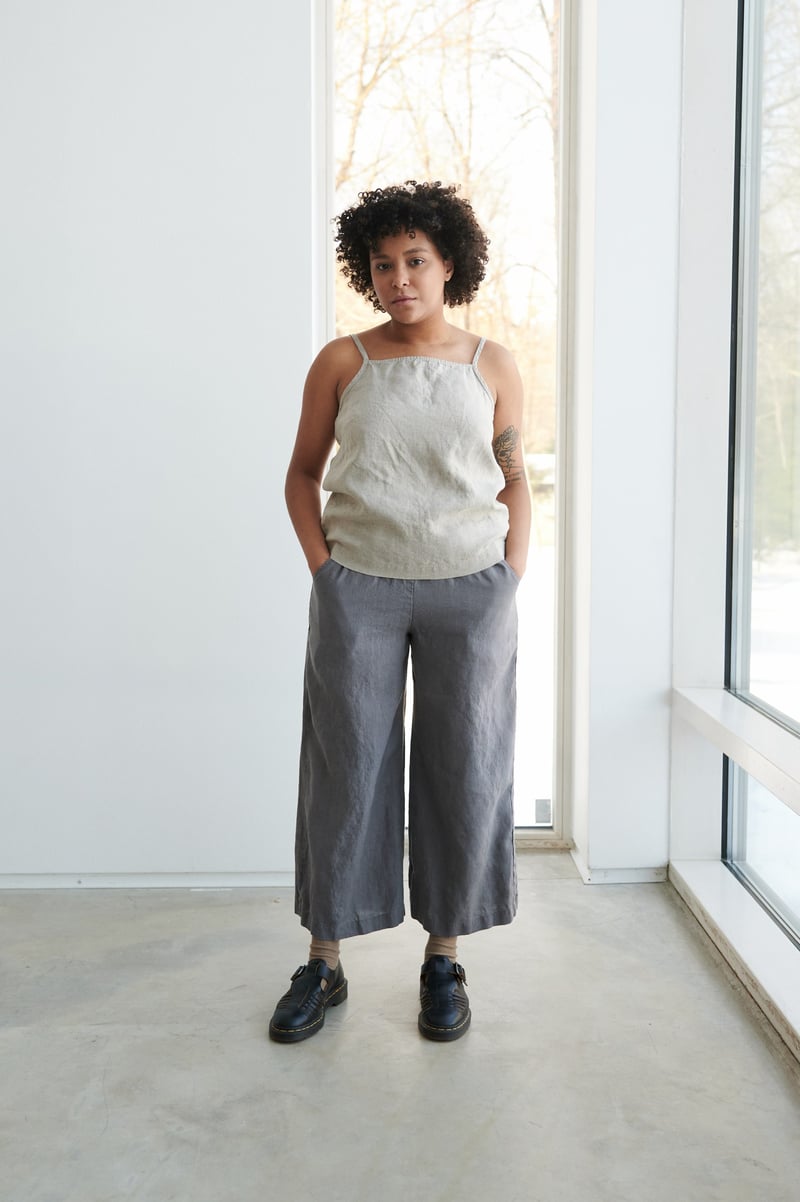 Stella Linen Top by LinenFox, 100% Linen