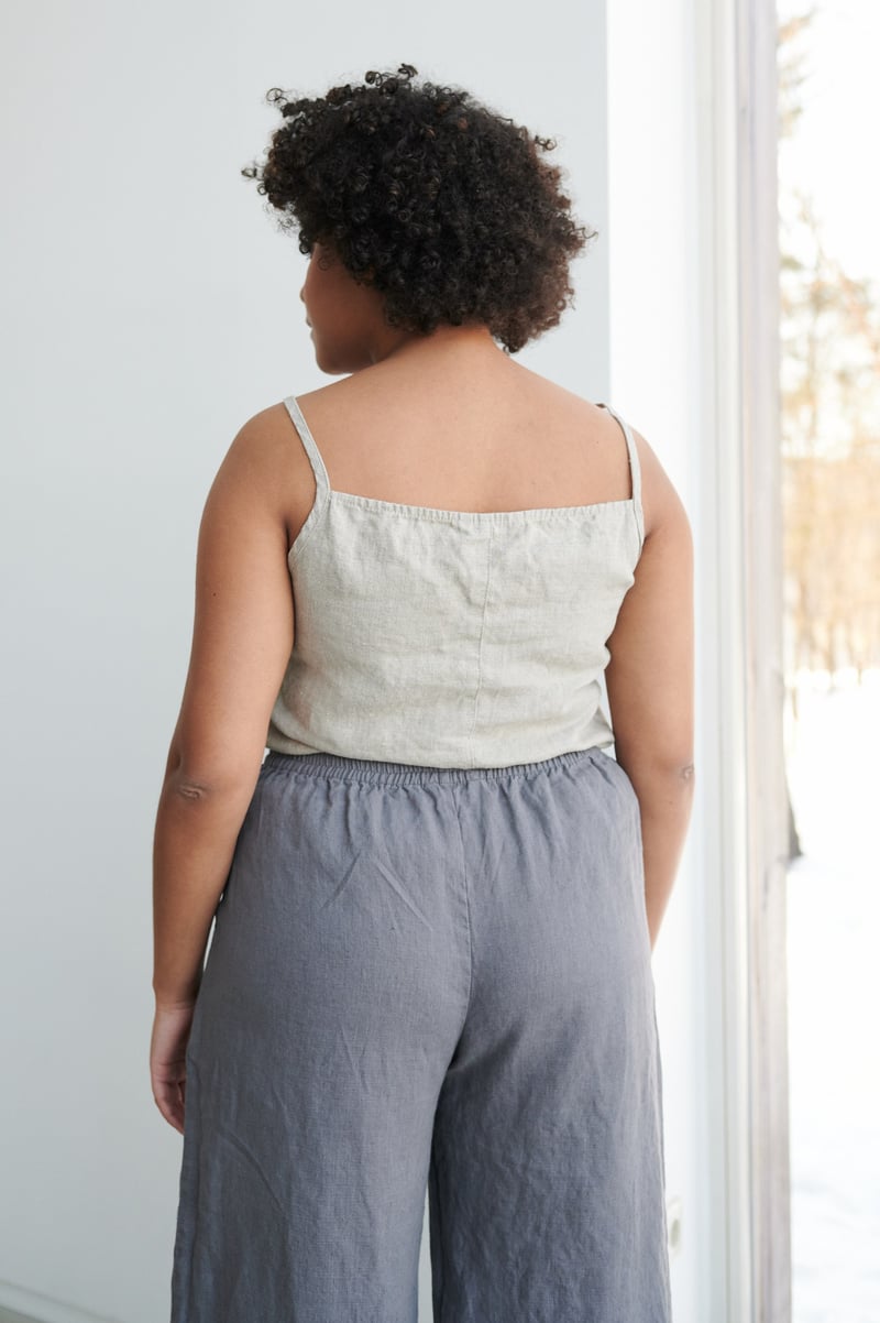 Stella Linen Top by LinenFox, 100% Linen