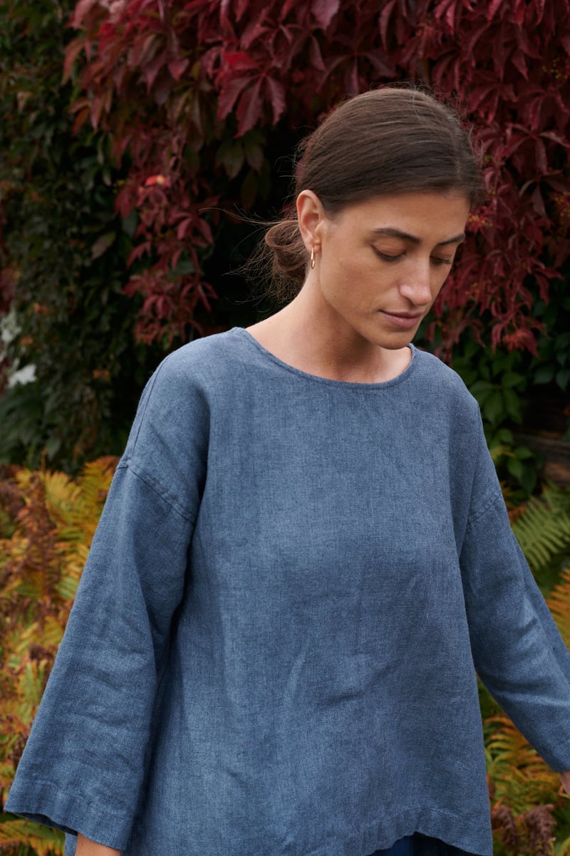 Harper Linen Wool Blend Tunic by LinenFox, 85% Linen, 15% Wool