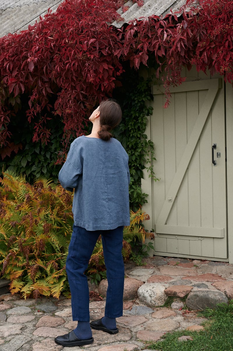 Harper Linen Wool Blend Tunic by LinenFox, 85% Linen, 15% Wool