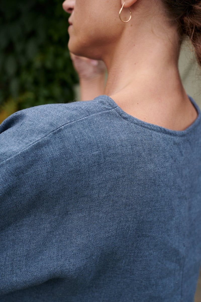 Harper Linen Wool Blend Tunic by LinenFox, 85% Linen, 15% Wool