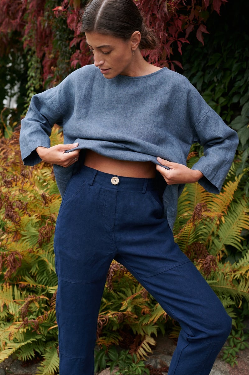 Harper Linen Wool Blend Tunic by LinenFox, 85% Linen, 15% Wool