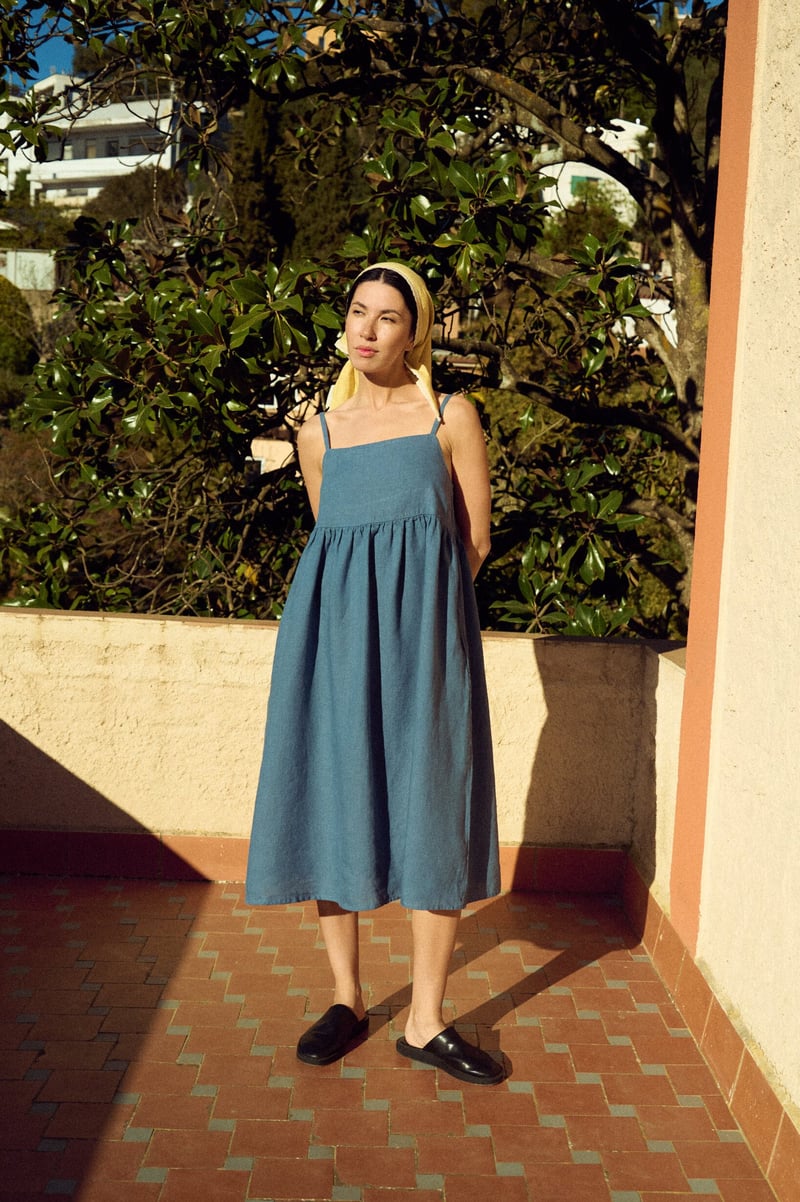 Spaghetti Straps Dress – Baru by LinenFox, 100% Linen