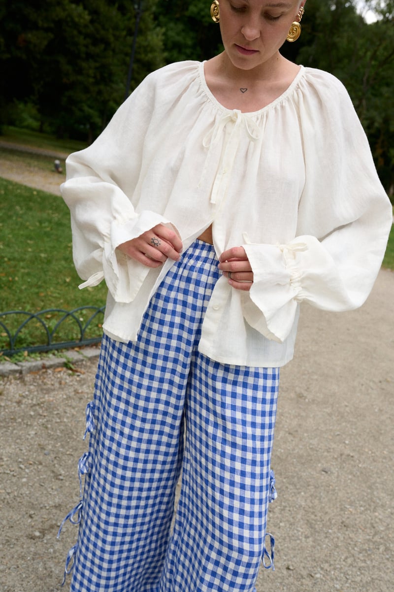 Mila Linen Top by LinenFox, 100% Linen