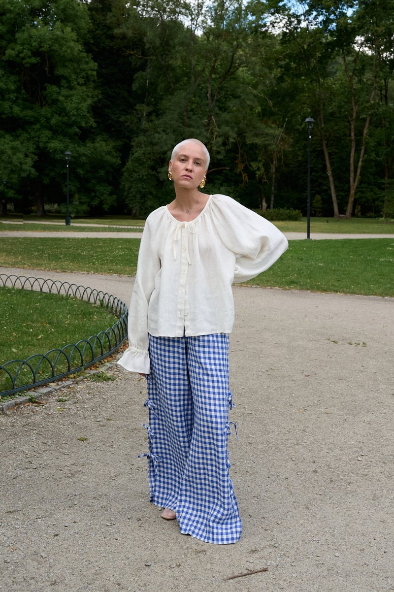 Mila Linen Top by LinenFox, 100% Linen